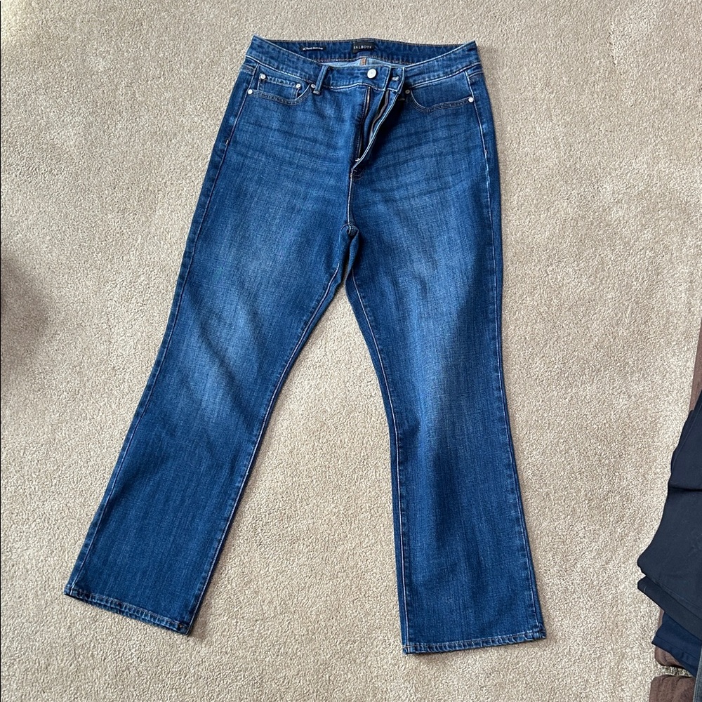 Talbots Dark Blue Barely Boot Jeans